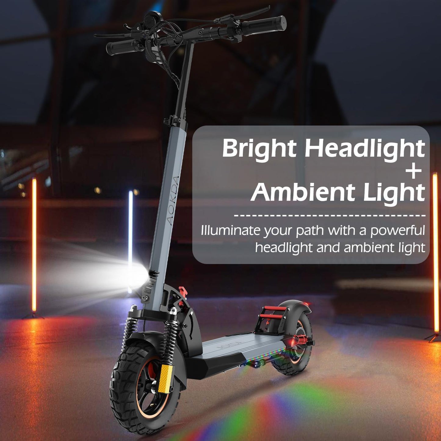 Oakda A1 Folding Electric Scooter – 800W, 48V, Black, EU/USA