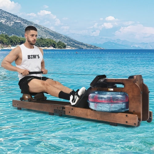 Holzernes Indoor-Heimfitness Rudergerat