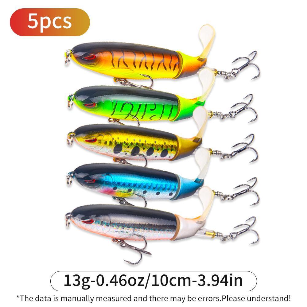 5-Pack Topwater Pencil Fishing Lures – 13g 10cm Hard Baits