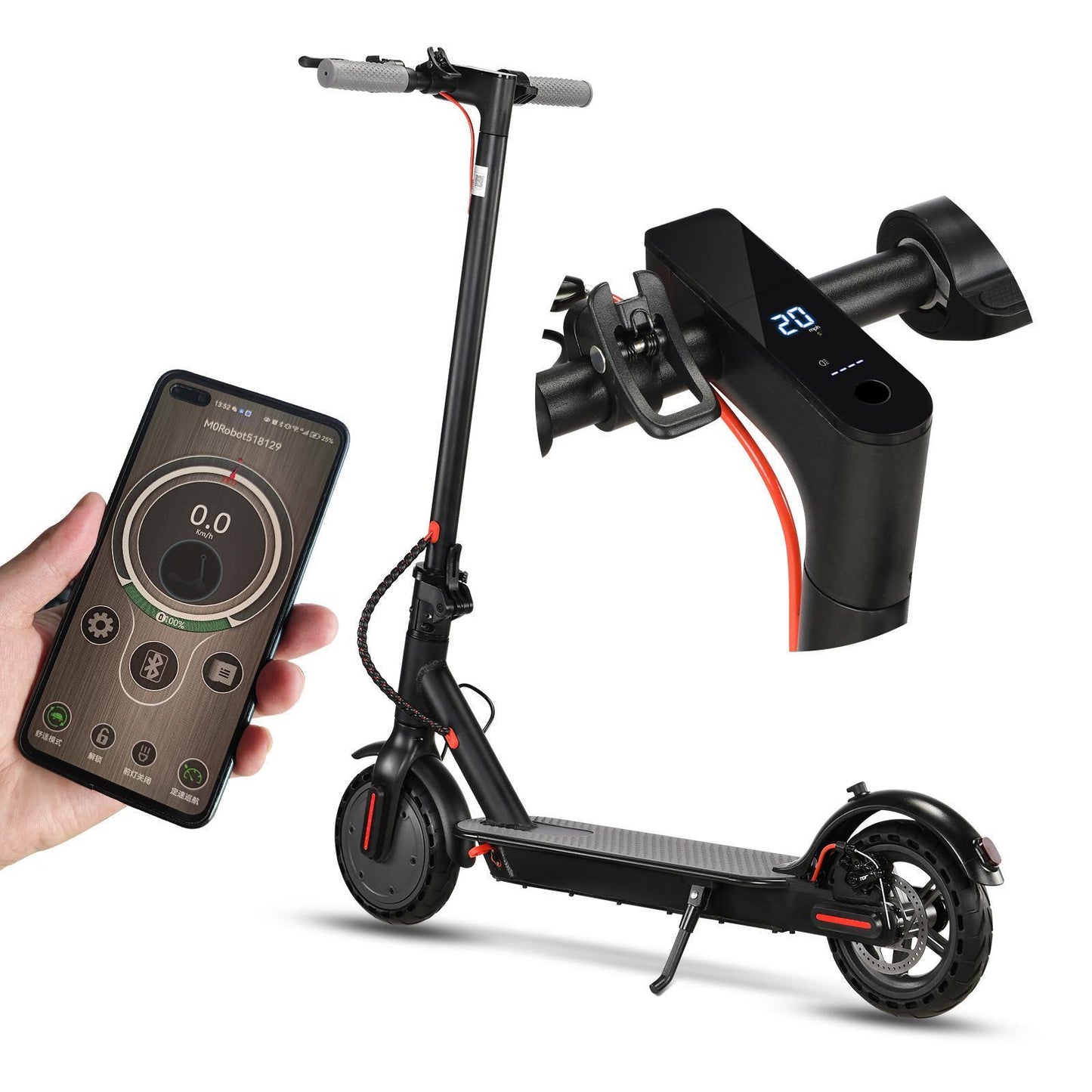 App-Controlled Smart Electric Scooter – 350W, 25km/h, 35km Range