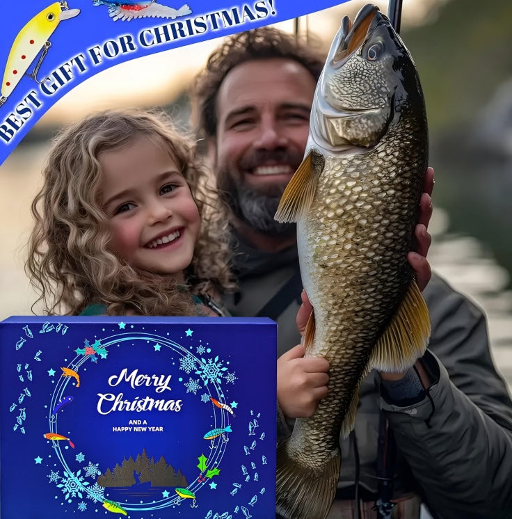 Christmas Countdown Fishing Calendar – 24-Day Fishing Lure Gift Set