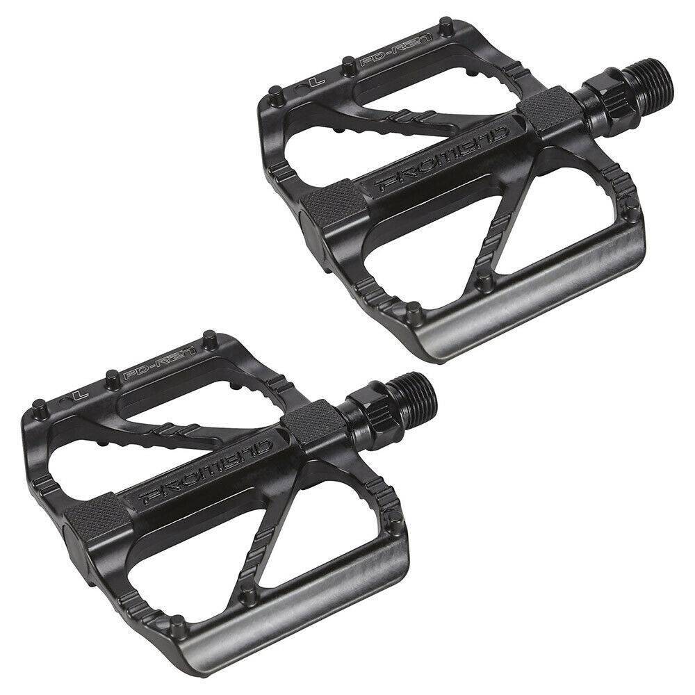 1 Pair Bicycle Pedals Mountain Road Bike Cycling Anti Slip Bearing Pedals Black