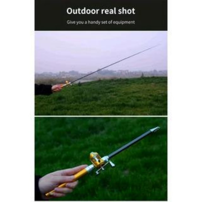 2-Pack Pocket-Size Pen Style Fishing Rod – Aluminum Alloy