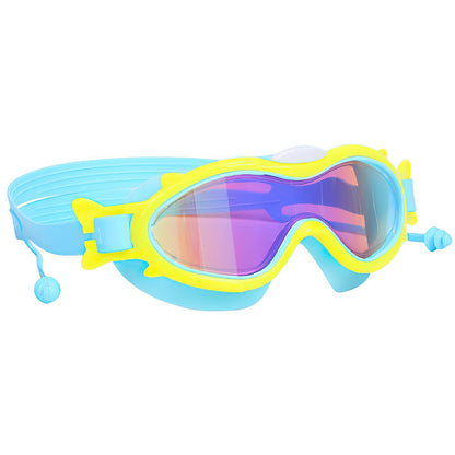 3 Colors Available – Kids Swim Goggles with Ear Plugs, UV Protection, Anti-Fog, Leak-Proof – Ages 3-16 – Pool, Beach, Water Park