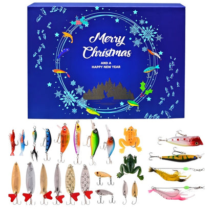 Christmas Countdown Fishing Calendar – 24-Day Fishing Lure Gift Set