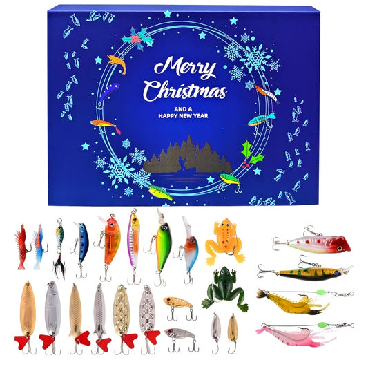 Christmas Countdown Fishing Calendar – 24-Day Fishing Lure Gift Set