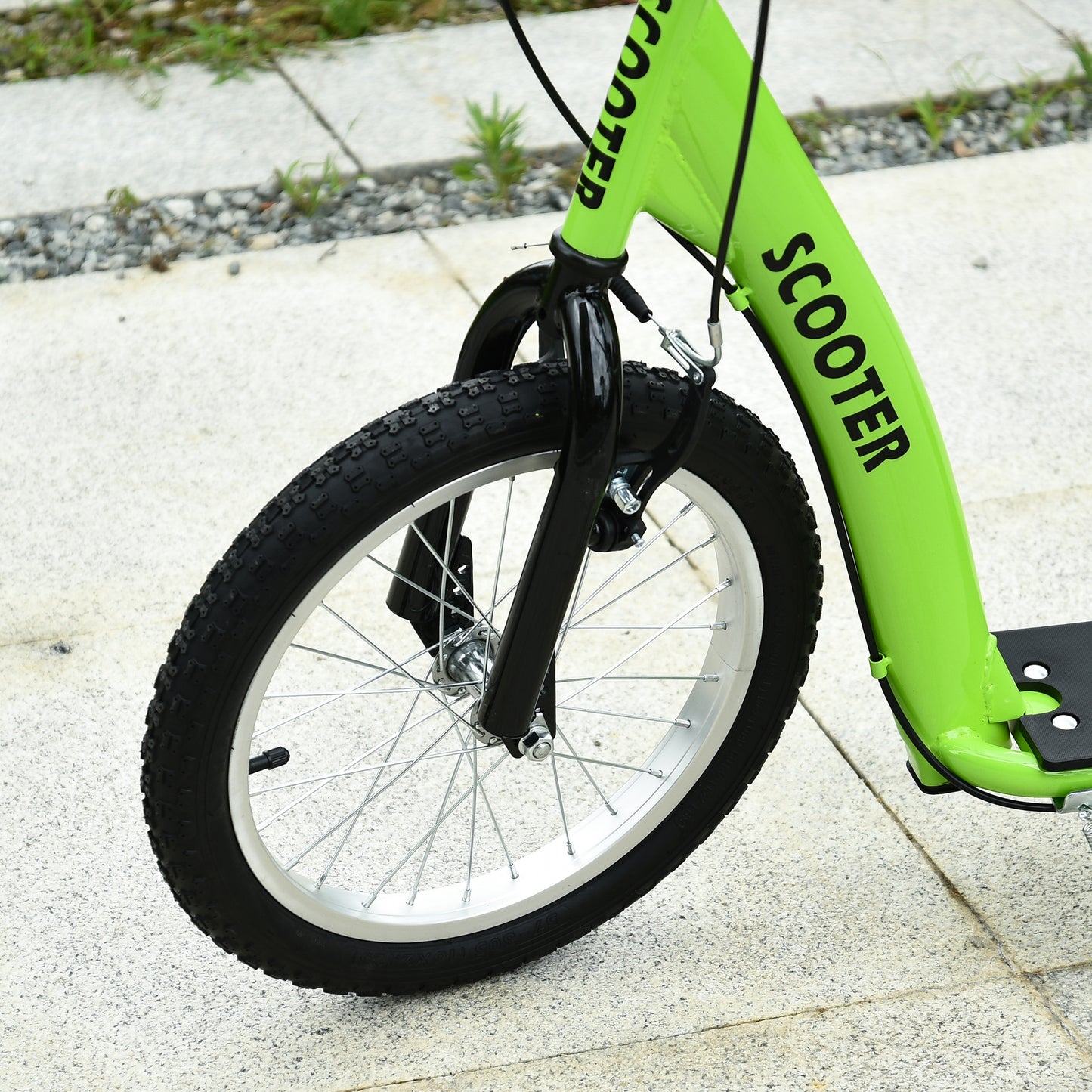 Youth Scooter – Adjustable Handlebar, Dual Brakes & Inflatable Wheels