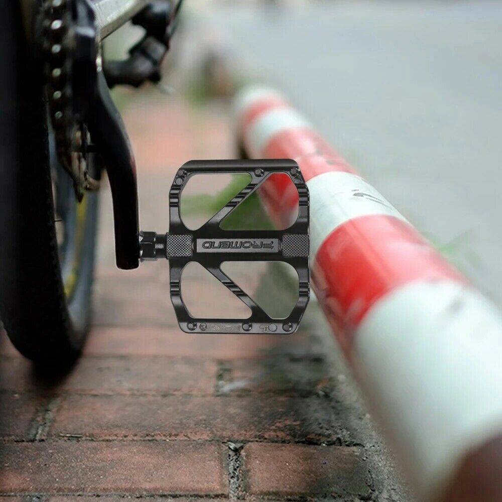 1 Pair Bicycle Pedals Mountain Road Bike Cycling Anti Slip Bearing Pedals Black