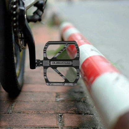 1 Pair Bicycle Pedals Mountain Road Bike Cycling Anti Slip Bearing Pedals Black