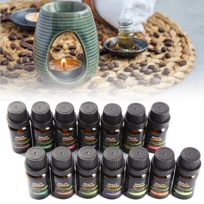 Essential Oil Diffuser Set – 14 Aromatherapy Oils for Relaxation