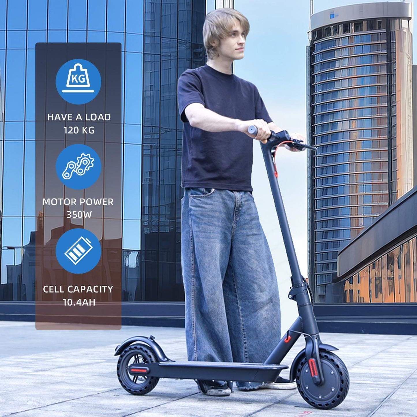 App-Controlled Smart Electric Scooter – 350W, 25km/h, 35km Range