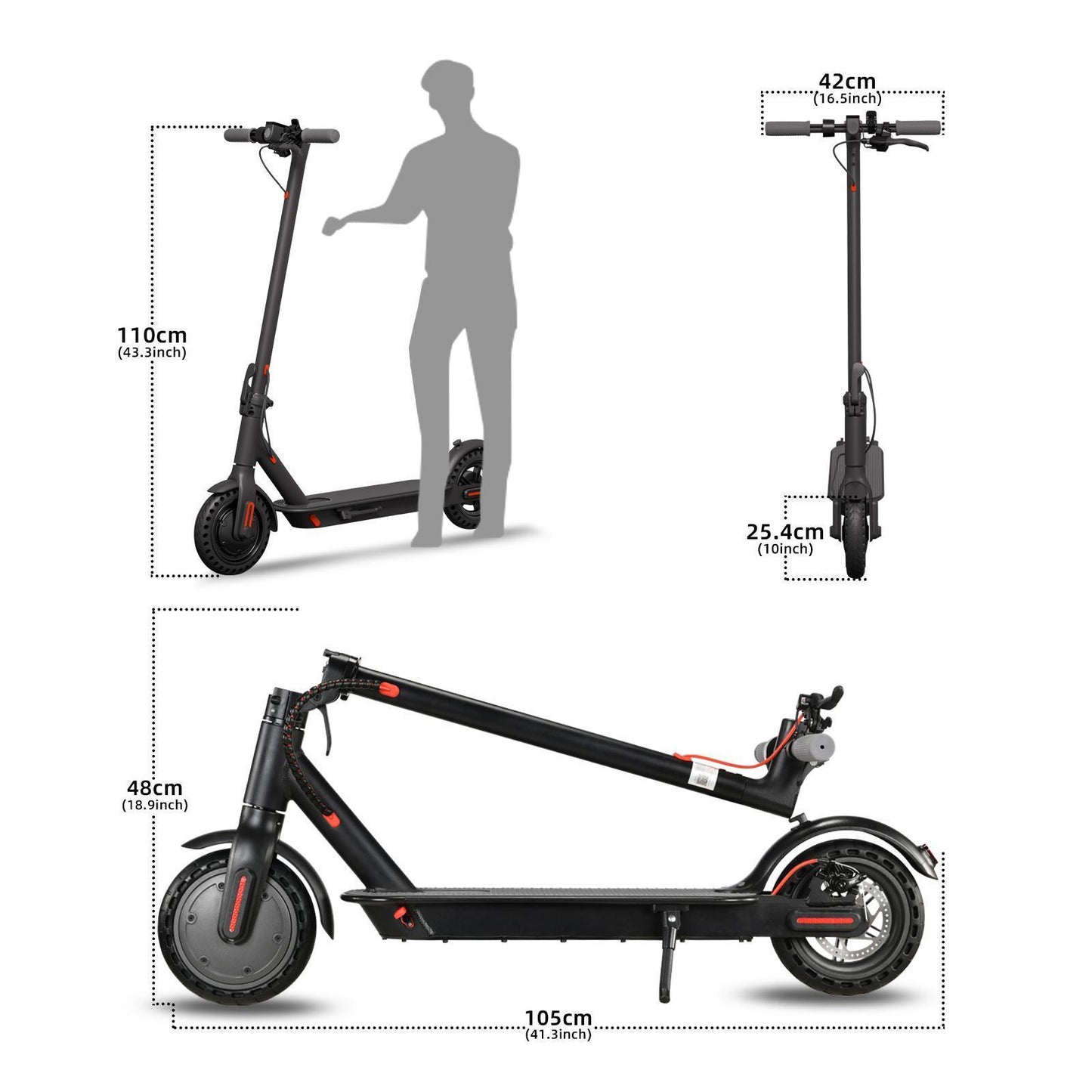 App-Controlled Smart Electric Scooter – 350W, 25km/h, 35km Range