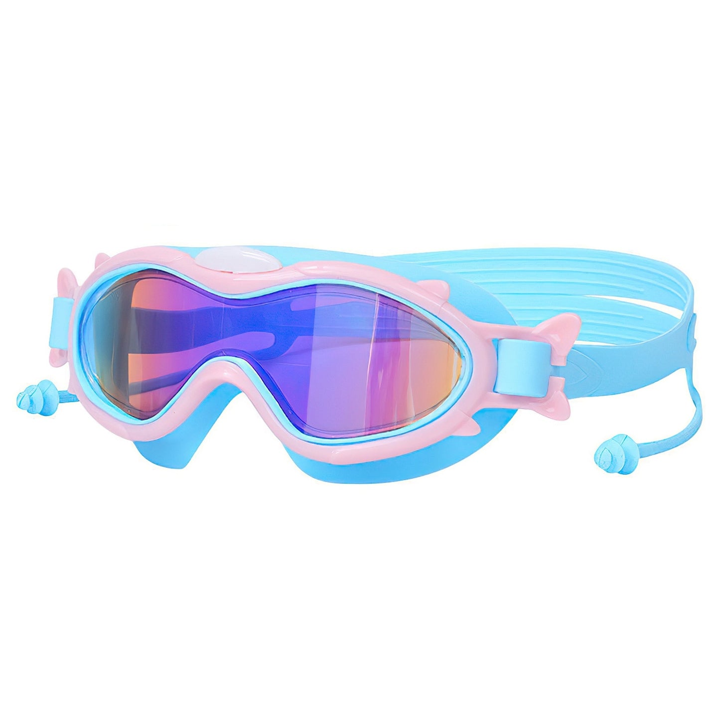 3 Colors Available – Kids Swim Goggles with Ear Plugs, UV Protection, Anti-Fog, Leak-Proof – Ages 3-16 – Pool, Beach, Water Park