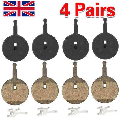 4 Pairs Bicycle Bike Disc Brake Pads Compatible With Avid Mechanical BB5, CSC UK