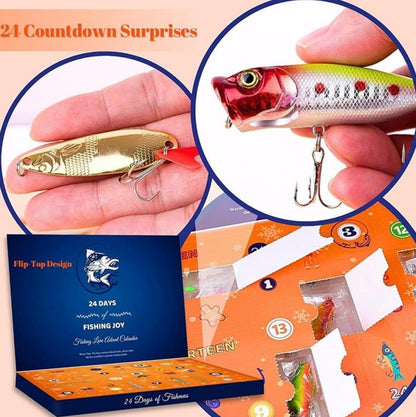 Christmas Countdown Fishing Calendar – 24-Day Fishing Lure Gift Set