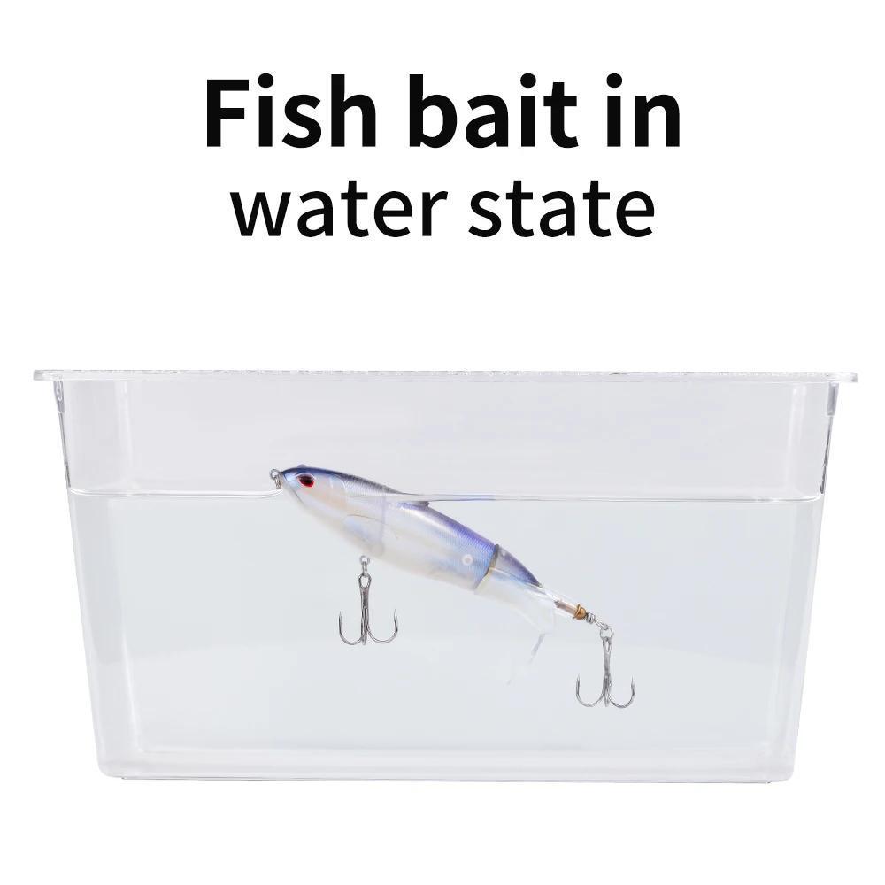 10-Piece 35g Topwater Fishing Lure Kit – 14cm Swiveling Tail Baits