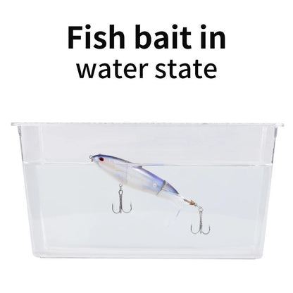 10-Piece 35g Topwater Fishing Lure Kit – 14cm Swiveling Tail Baits