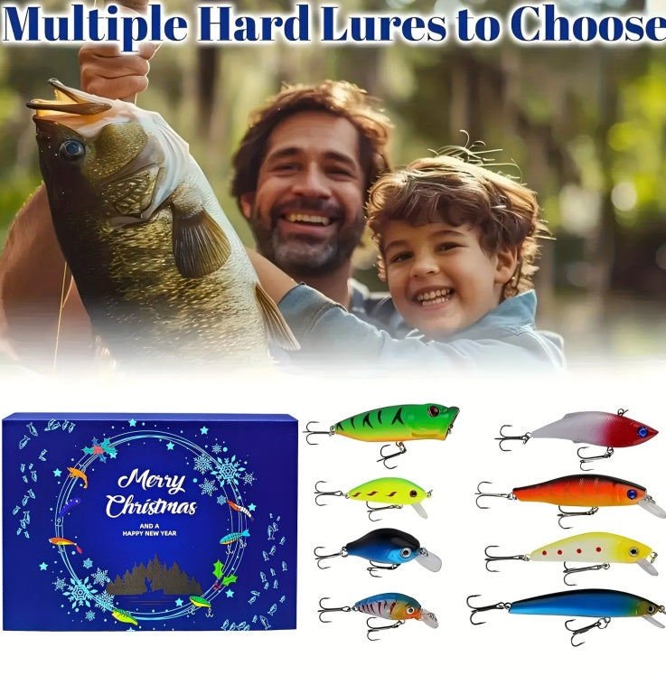 Christmas Countdown Fishing Calendar – 24-Day Fishing Lure Gift Set