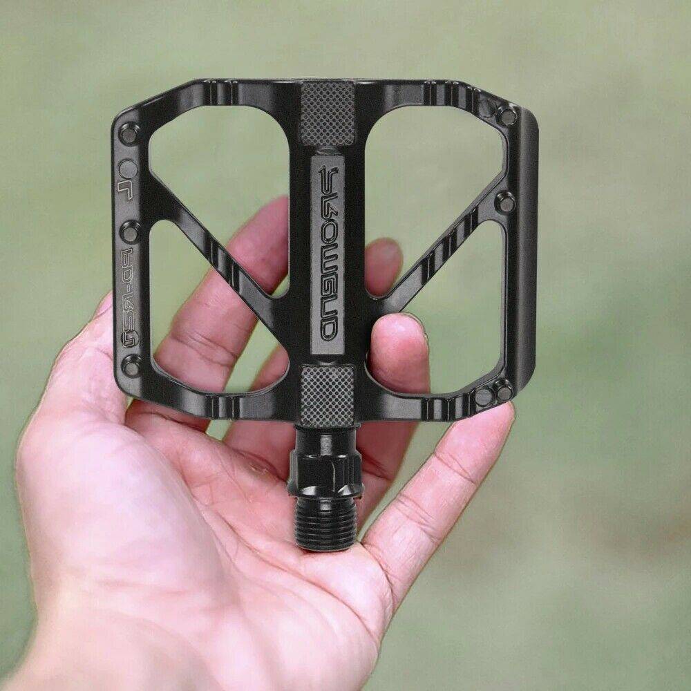 1 Pair Bicycle Pedals Mountain Road Bike Cycling Anti Slip Bearing Pedals Black